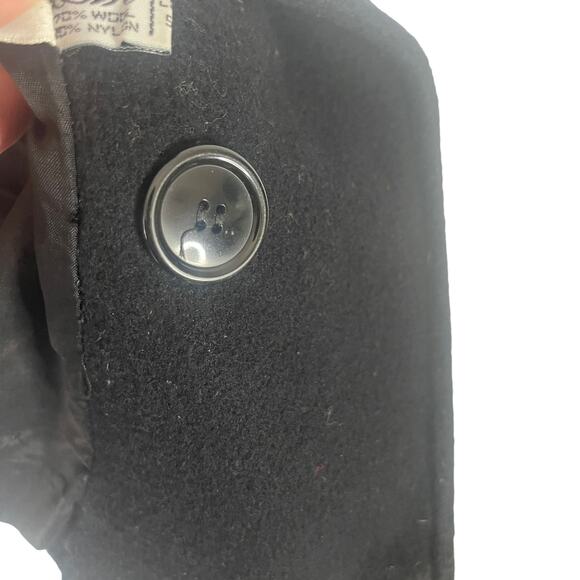 Herman Kay Vintage 90s Plus Size 14W Black Wool Blend‎ Double Breasted Jacket - Picture 8 of 14